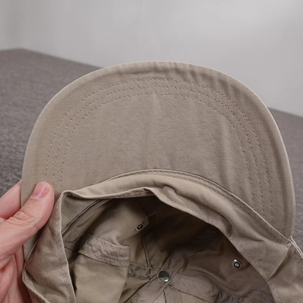 Vintage GAP Hat Cap Strap Back Mens M Beige Twill Baseball Casual Solid